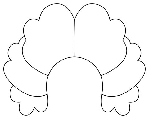 Clown Wig Coloring Page